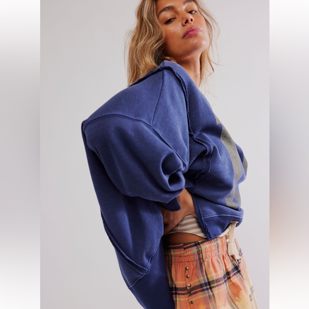 NWT Free People Camden Sweatshirt - Picture 2 of 13